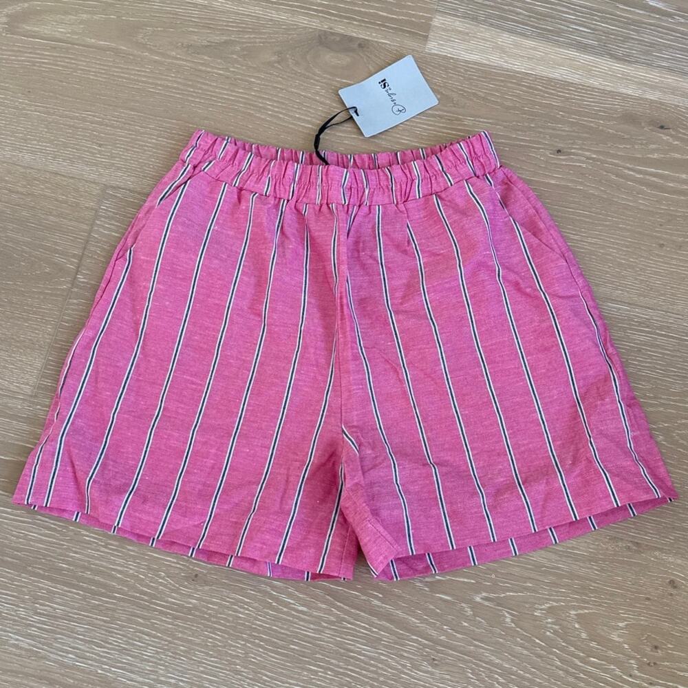 Design By Si Shorts Striped Filianna Size XS/S Pink White Black